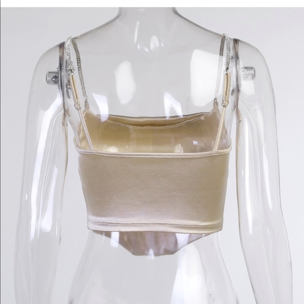 Stretch Satin Corset Top - Picture 6 of 8